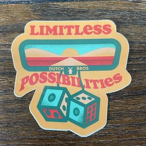 Dutch Bros Sticker - Limitless Possibilities